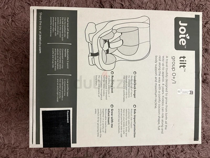 Joie Tilt Baby Car Seat – Excellent Condition, Rear  Forward Facing (0–18kg)63205892371331111