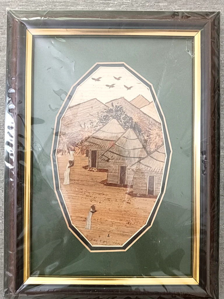 Vintage Artwork of Traditional Huts63223356602242111