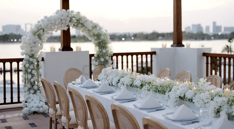 قوس زهور اصطناعية وديكور طاولة زهور63177602193794111