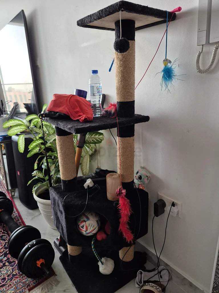Deluxe Cat Tree with Fun Toys for Your Feline Friend!632346182215691128
