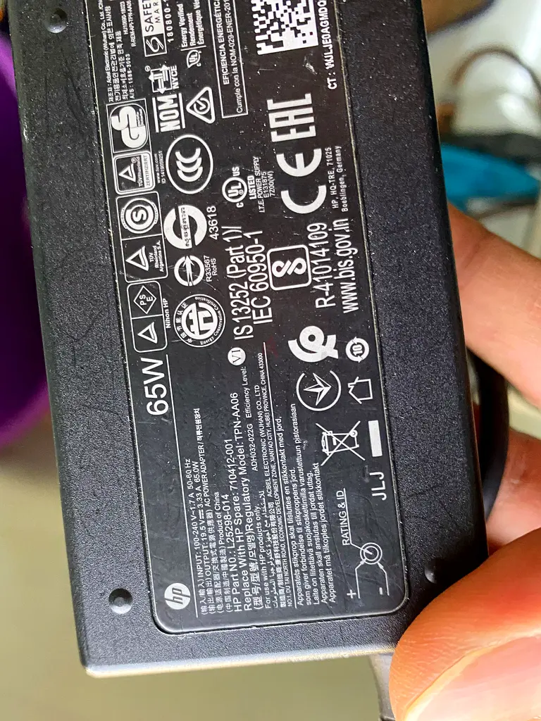 Original HP Laptop Charger