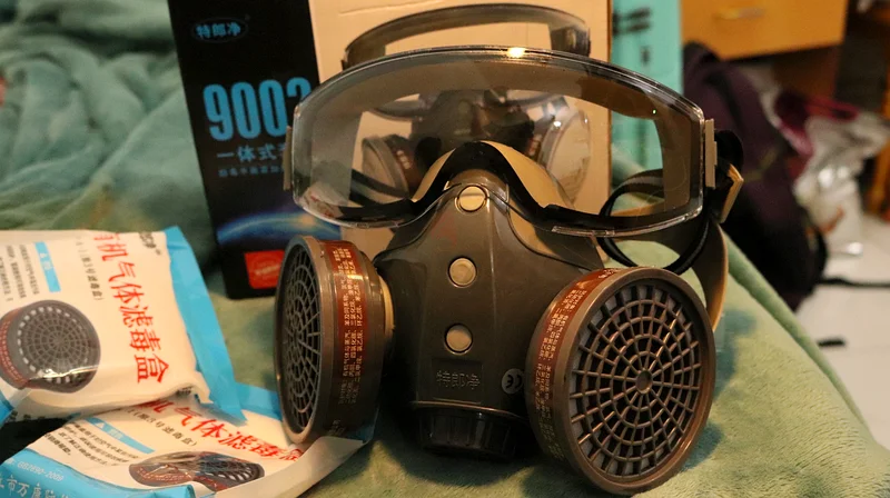 High-Quality Safety Respirator Mask with Goggles63262388692482113