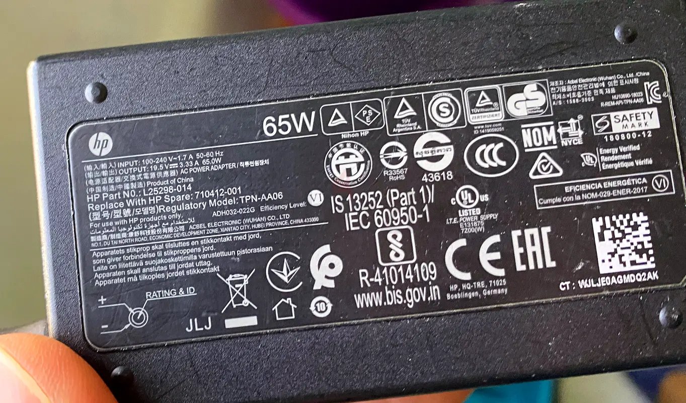 Original HP Laptop Charger63254497900547111