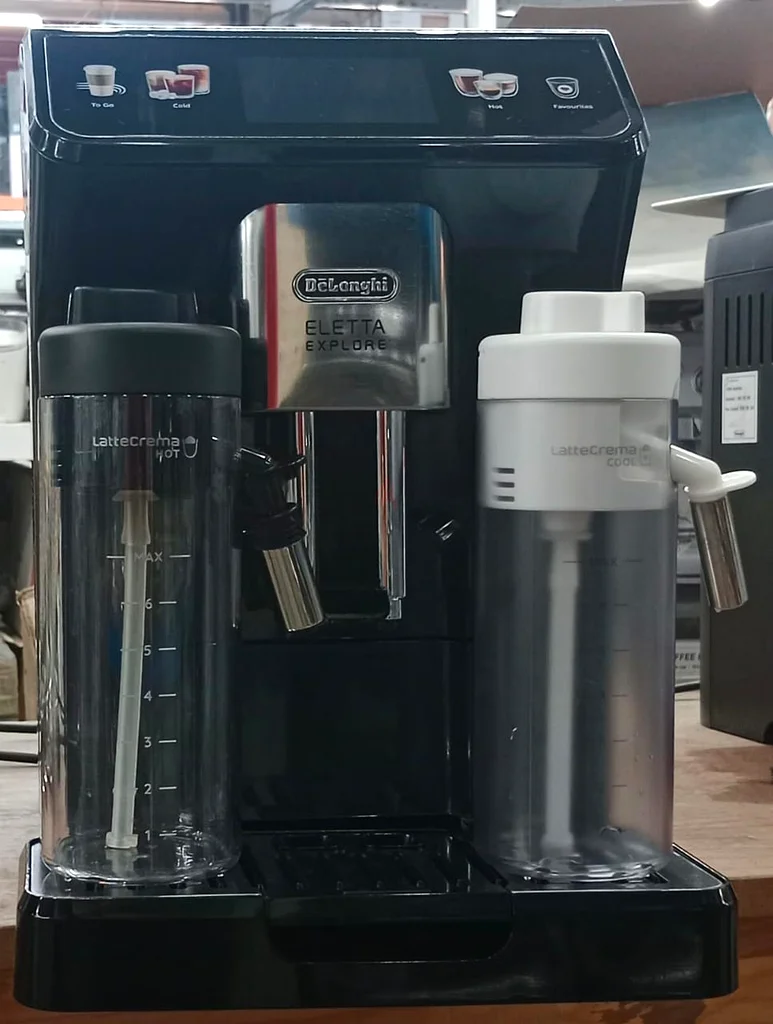 DeLonghi Eletta Explore Bean to Cup coffee machine with Latte cream Hot and cool Technology63253976634499111