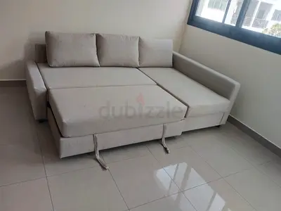 IKEA L Shape sofa with big storage in L , you can fix the L left and right