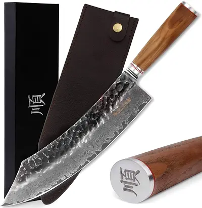 YOUSUNLONG Kitchen 7  Santoku Knife Professional Chef Knife