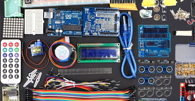Blue PCB ADVANCE Electronic starter kit/ Arduino63166174878850112