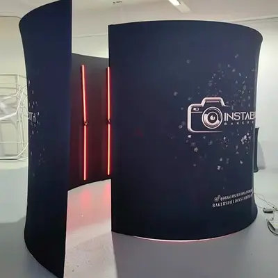 Enclosure Backdrop with Led Lights for 360 Photo Booth PRO Capture Memories with this!