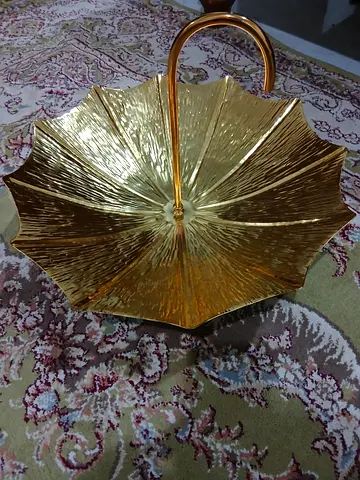 Vintage Golden Umbrella Decoration
