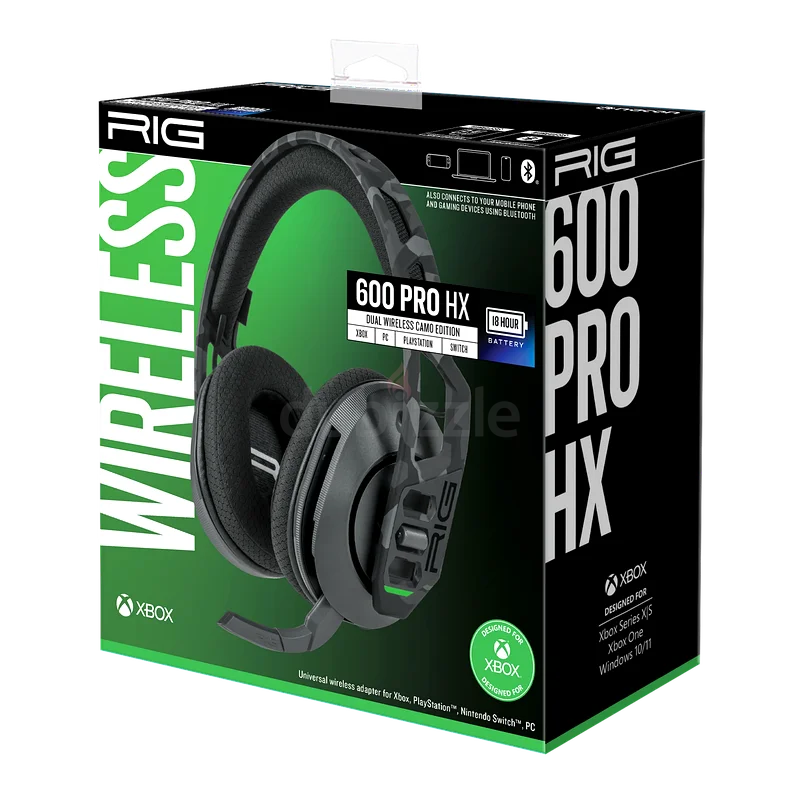 RIG 600 PRO HX Urban Camo Dual Wireless Gaming Headset with Bluetooth - Xbox, Playstation, Nintendo63228827948161110