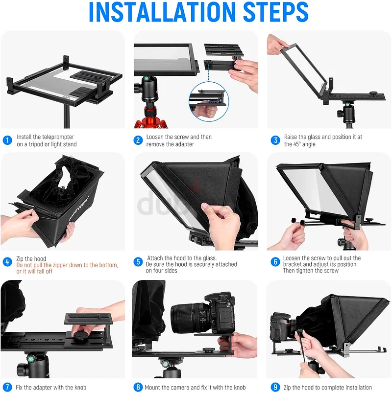 NEEWER X12 14 inch Aluminum Alloy Teleprompter with Remote Control63234610333057113