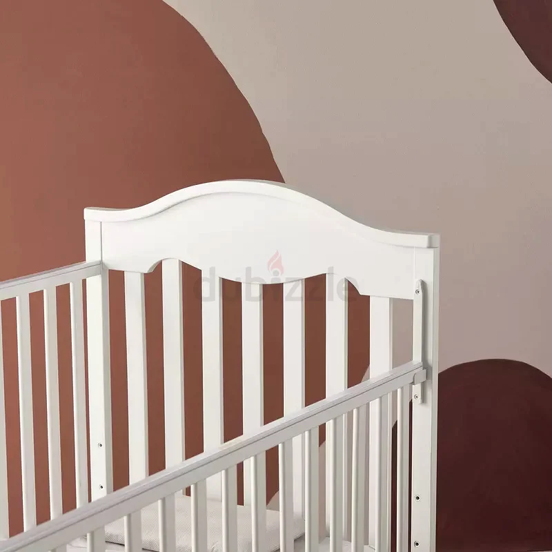 Wooden Crib with wheels, Portable, Baby Crib with Three Adjustable Heights63206883284866114