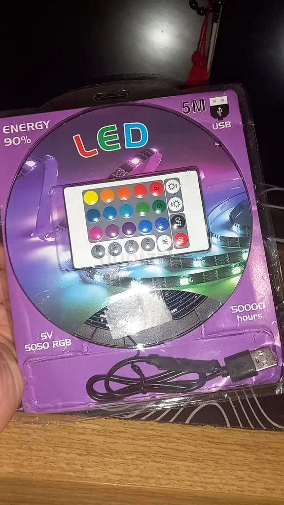 5 meters of LED lights