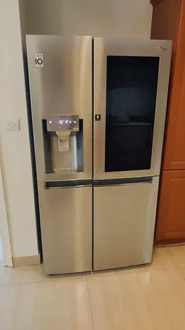 Modern LG InstaView Refrigerator with Ice  Water Dispenser