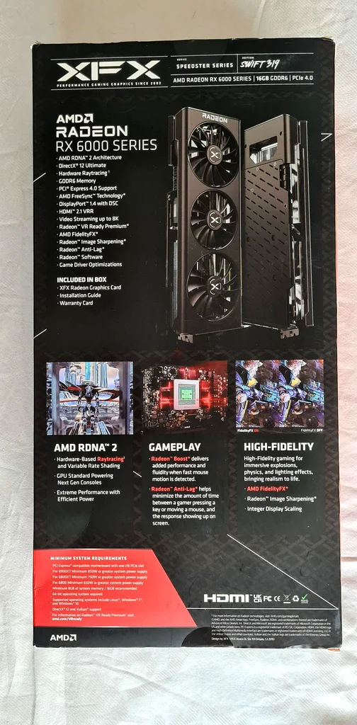 High-Performance AMD Radeon RX 6800 Graphics Card (w/Box)63257116615425113