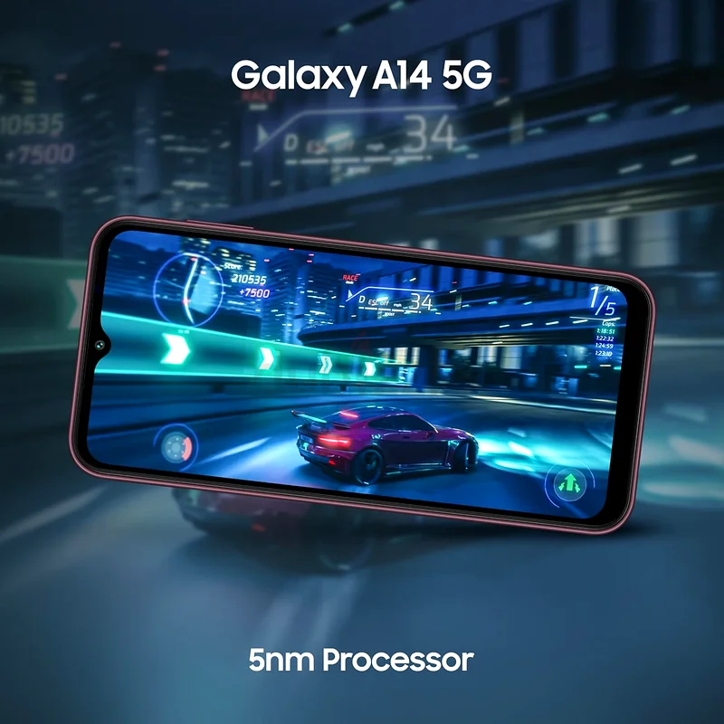 هاتف سامسونج جالكسي A14 5G الذكي | 6 جيجابايت + 128 جيجابايت، اللون الأخضر الفاتح63183250655361113