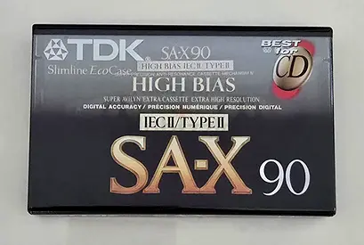 New, sealed! TDK SA-X90 perfert audio cassette, 90min, type II