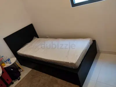 IKEA Malam single 90×200cm bed frame with 2 storage drawers underneath and  IKEA mattress