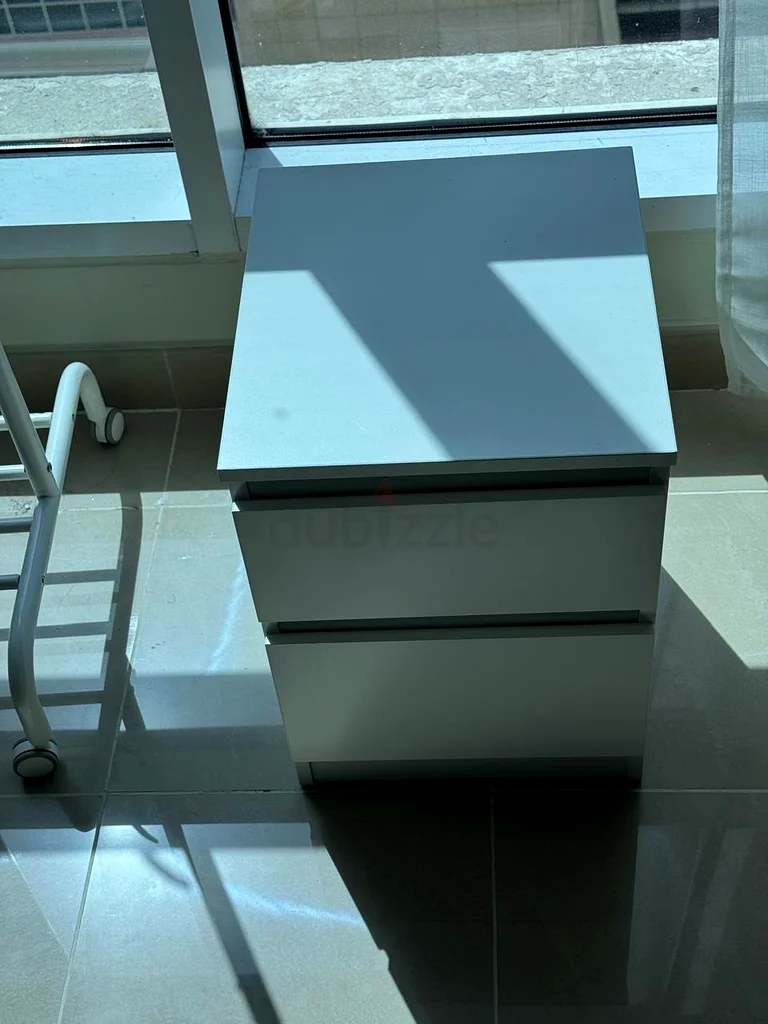IKEA - Minimalist White Nightstand with Storage632203289648651120