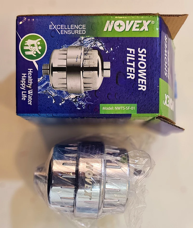 Novex Shower Filter - Attach it before your wall mount shower63216353513602110