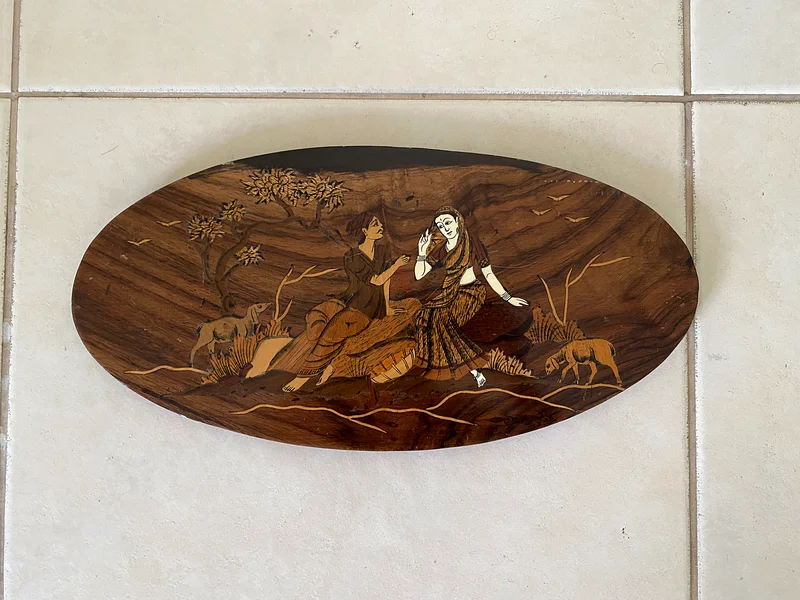 Intricately Carved Wooden Decorative Plaque632283158155541114