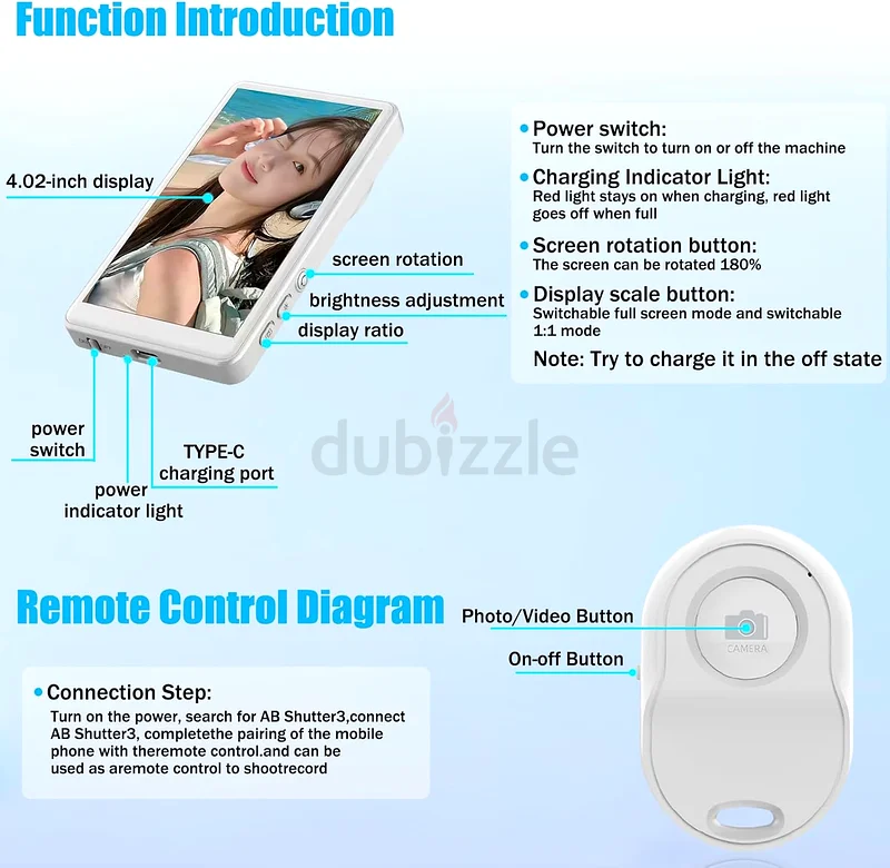 Phone Vlog Selfie Monitor Screen, Magnetic, Wireless.63221856077826112