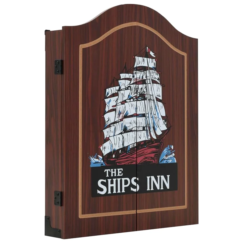 Nautical-Themed Ships Inn Dartboard Wall Cabinet - Unique Home Accessory!632477614672671116