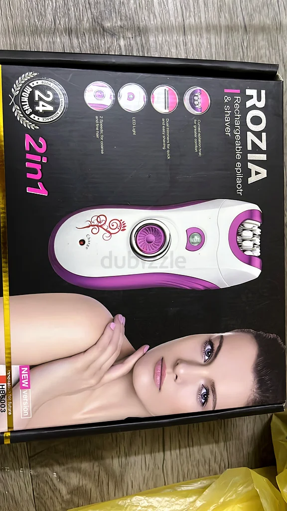 Rechargeable 2-in-1 Epilator  Shaver - Rozia63242682011651110