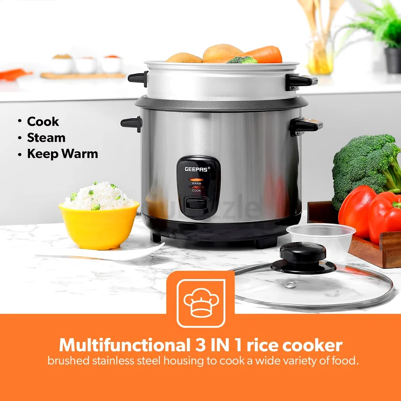 اطبخ مثل المحترفين مع طباخ الأرز متعدد الوظائف سعة 1.5 لتر من جيباس!63255004343170112