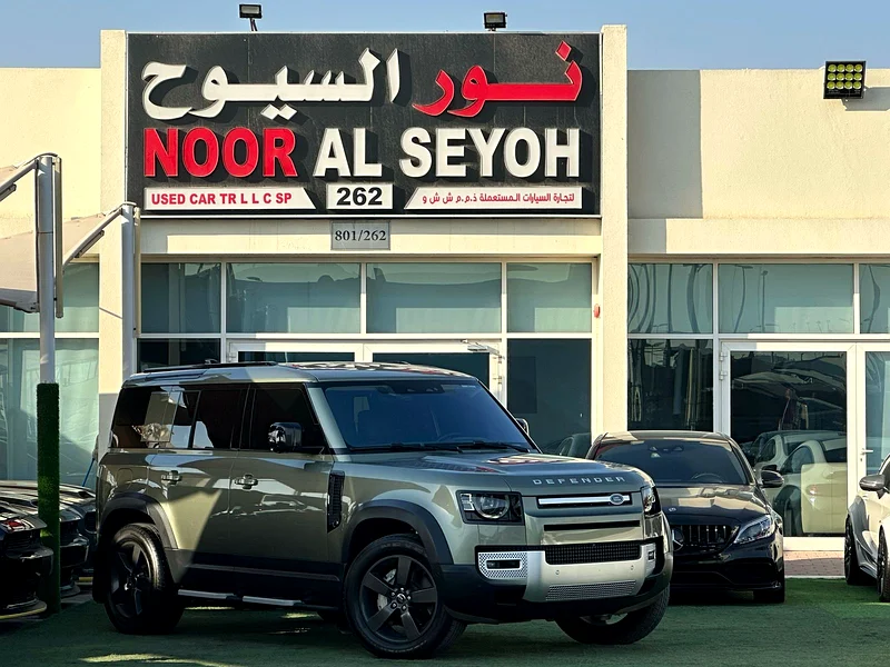 LAND ROVER DEFENDER SE P400 GCC 2021 V6 Service history (under warranty) Al Tayer Full option zero a63159712925315114