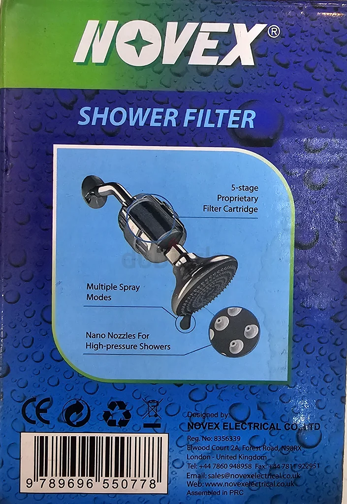 Novex Shower Filter - Attach it before your wall mount shower63216353513602112