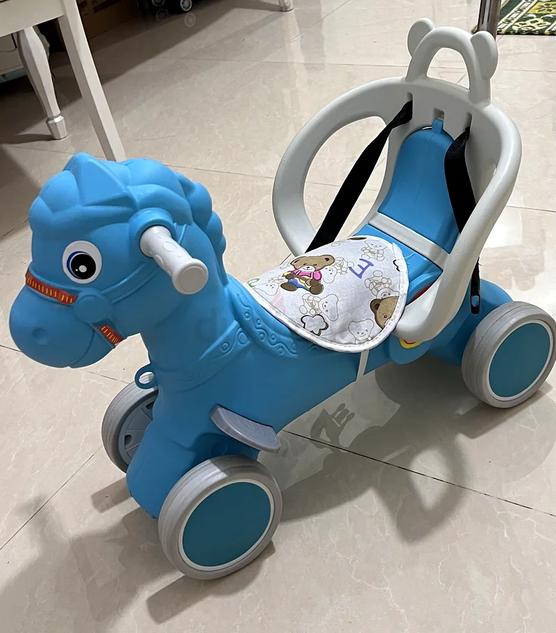 فرس روكينج أزرق لطيف للركوب عليه للأطفال!63175283229827111