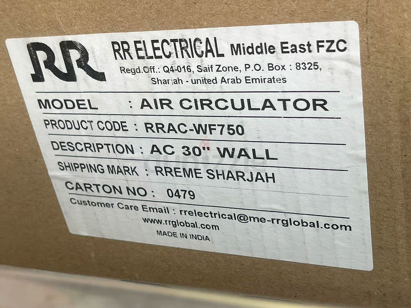 مروحة حائط صناعية قوية بقوة 200 واط وحجم 30 بوصة، قطر الريشة: 750 مم63220827351299111