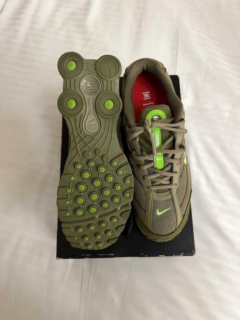 Supreme x Nike Shox Ride 2 Sneakers Olive Green - US 9/ UK 863241666624643112