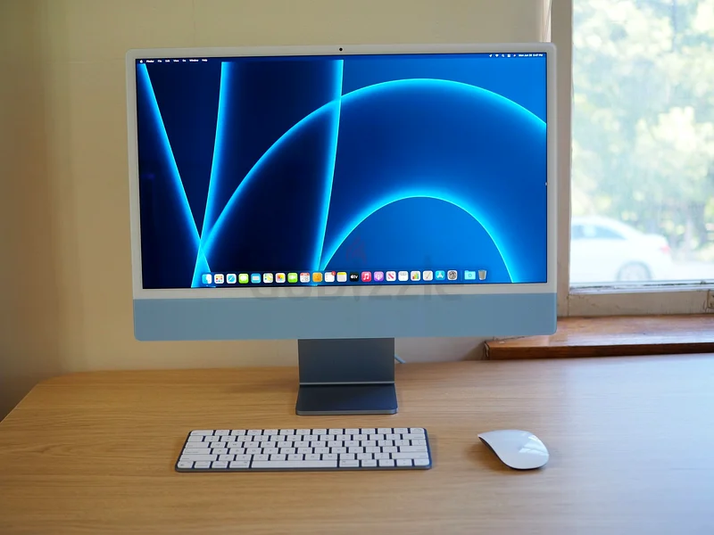 LIKE NEW APPLE IMAC 24INCHES M3 10CORES GPU BLUE COLOR WITH BOX AND SOFTWARES INSTALLED63167119308291111
