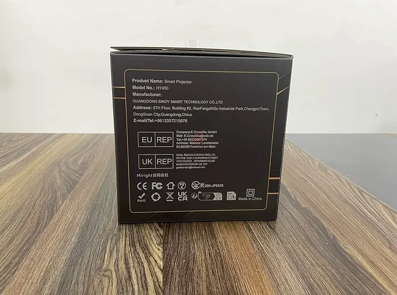 مشعور Magcubic HY450 بنظام أندرويد 11 - يدعم دقة 4K، 900 لومن ANSI، دقة أصلية 1080P، إسقاط فائق القصر (063263519472131114