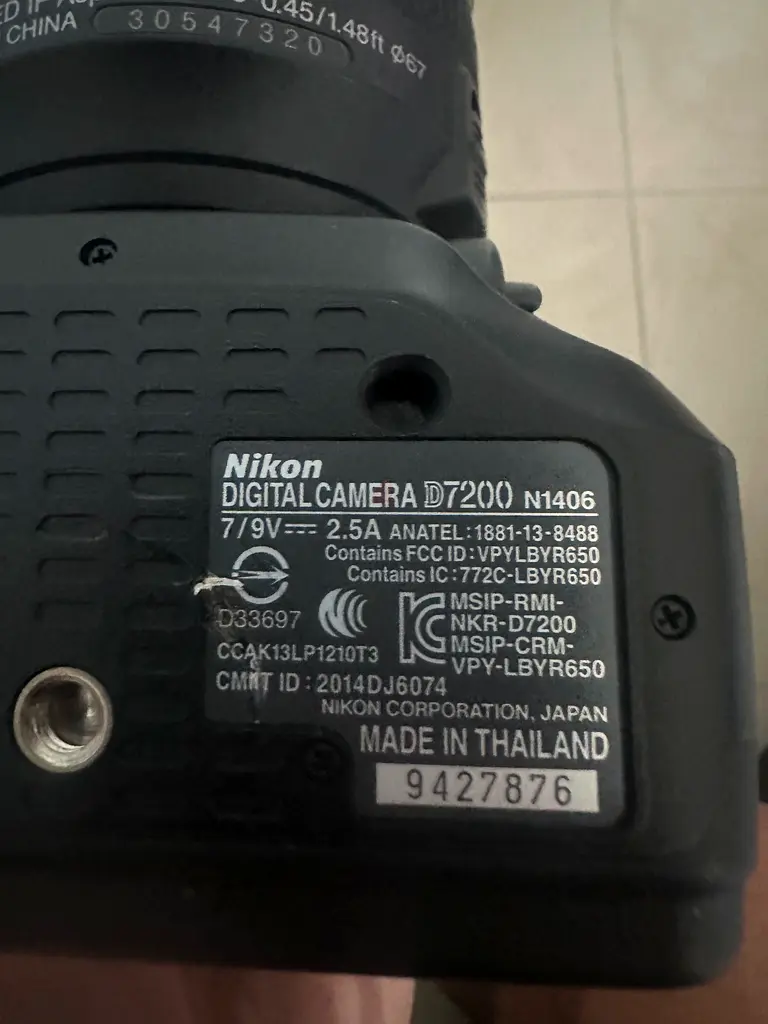 Nicon Camera D7200 VR KIT63235113977473112