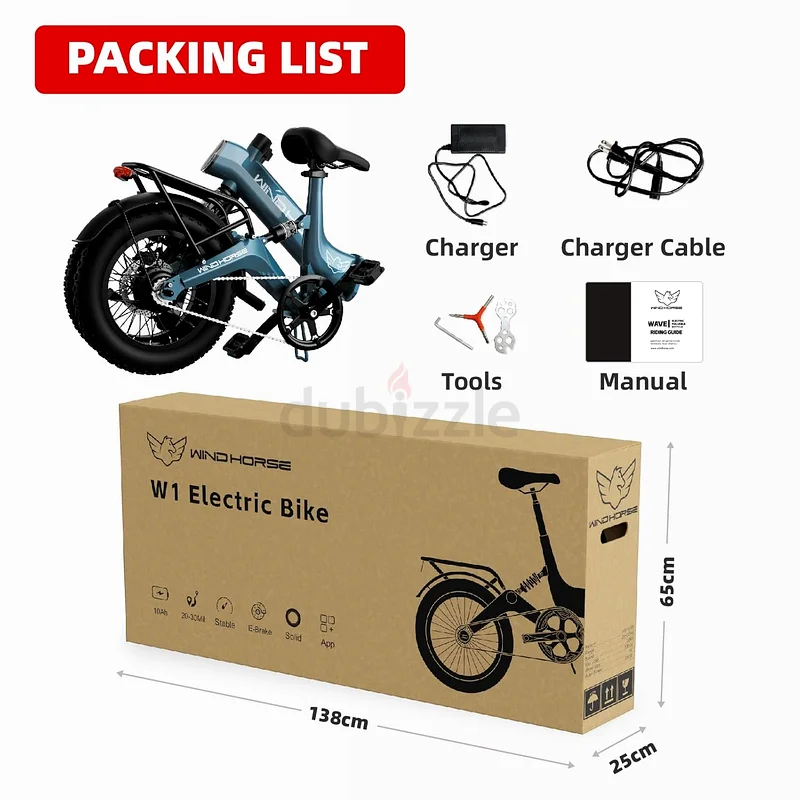 Wind Horse 350 WATTS Foldable Electric Bike for Adults with 1 year warranty63265099191298113