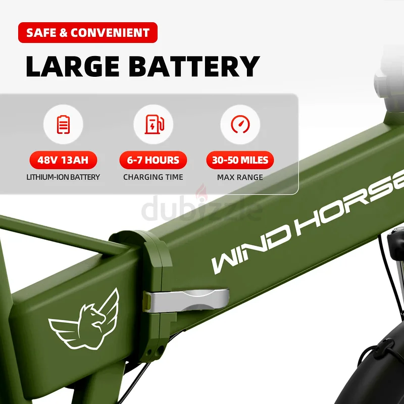 Wind Horse 48v Foldable electric bike with 1 year warranty63265099204353114