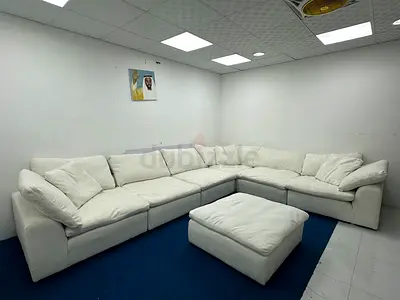 Excellent condition marina home corner sofa with footstool