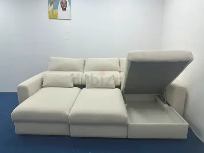 Selling IKEA beige color lshape sofabed