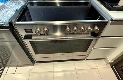 Series8 Bosch Stainless Steel Electric Ceramic Cooking Range 90/60cm HCB738357M for Sale