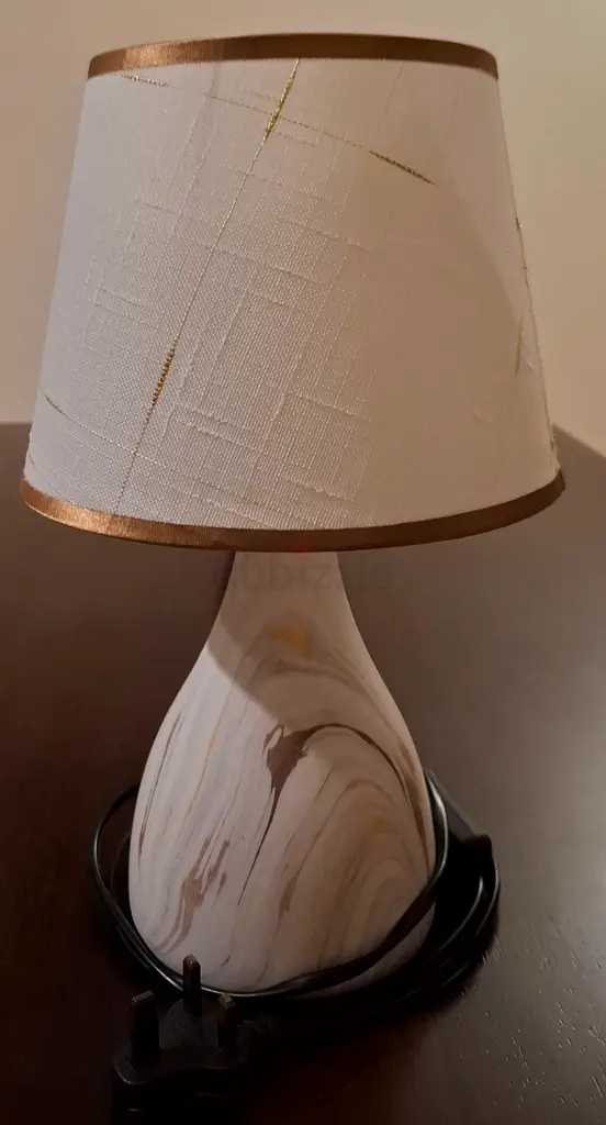 White/Brown/Beige Small Table Lamp