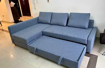 L shape sofa bed with storage