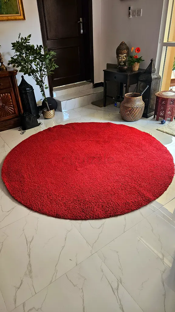 Gran alfombra redonda de IKEA