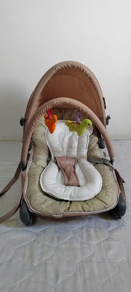 Juniors Cozy Baby Bouncer with Toy Bar - Perfect for Your Little One!63204257602049111