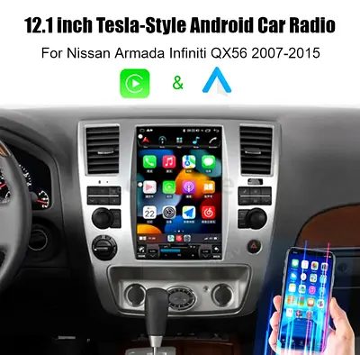 Nissan Armada 2007-2013 Media Player Head Unit 12.1 Tesla Screen Car Stereo