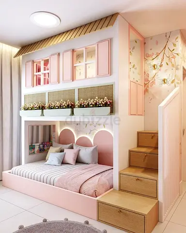 Charming Kids Loft Bed with Creative Design