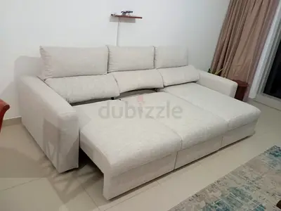 Almost like new condition Ikea Eskilstuna sofabed under storage