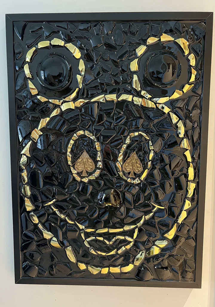 Big Mickey Mouse Art Frame Gold black62930641660803113